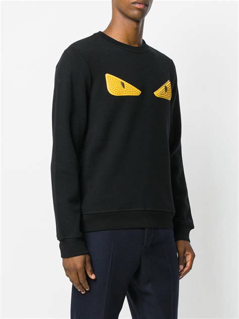 fendi black zip sweater men|fendi jumpers men.